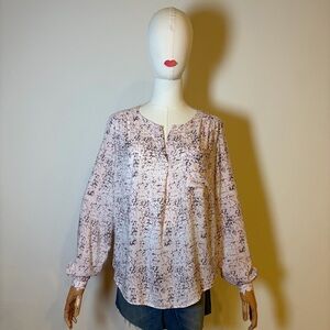 Carolina Belle Montreal Abstract Print Blouse - Size S